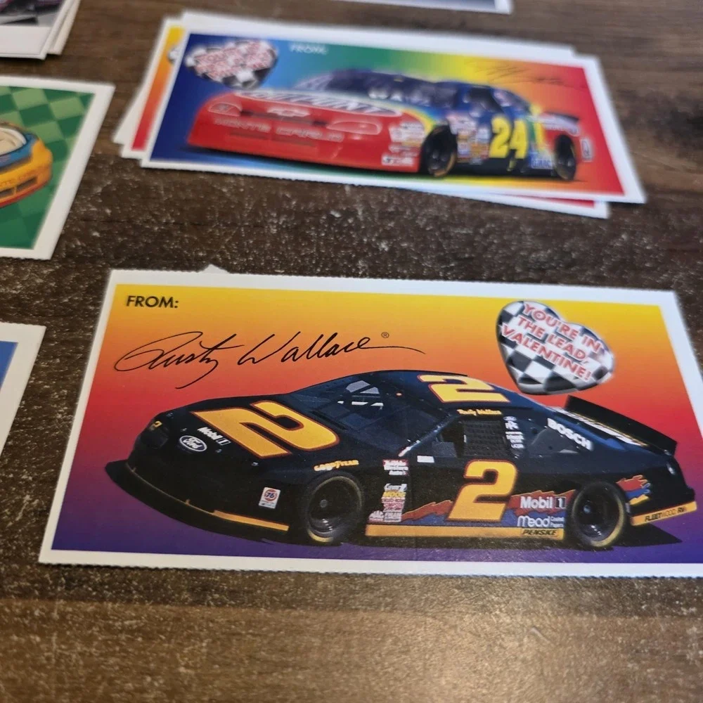 Nascar Valentine's Day Cards Lot of 10 Vintage Classroom Exchange‎